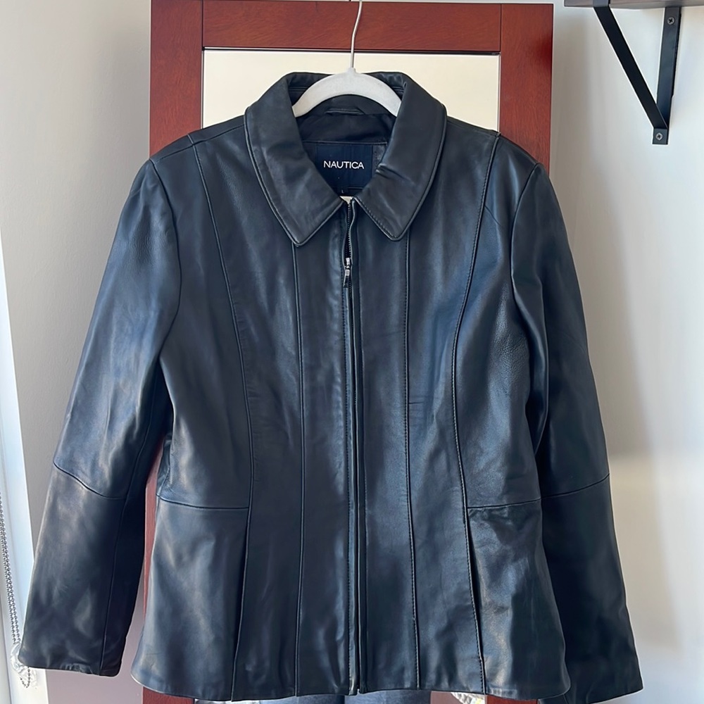 Nautica leather jacket